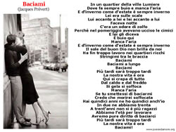 POESIA BACIAMI, Jacques Prévert