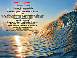 POESIA SABBIE MOBILI, Jacques Prévert