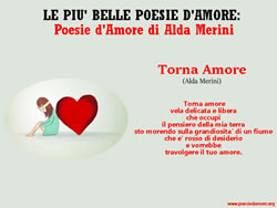 TORNA AMORE, Alda Merini