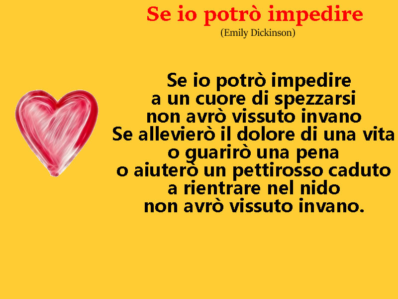 POESIA D'AMORE SE IO POTRO' IMPEDIRE